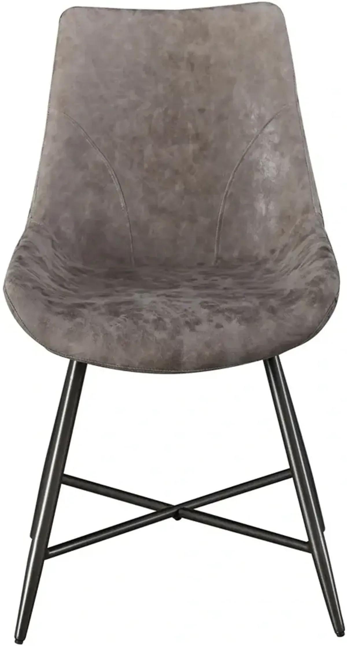 Steve Silver Co. Ramona Brown/Deep Bronze Upholstered Dining Side Chair