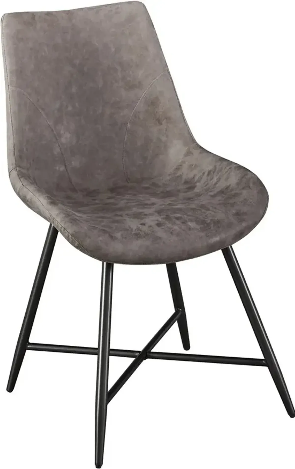 Steve Silver Co. Ramona Brown/Deep Bronze Upholstered Dining Side Chair