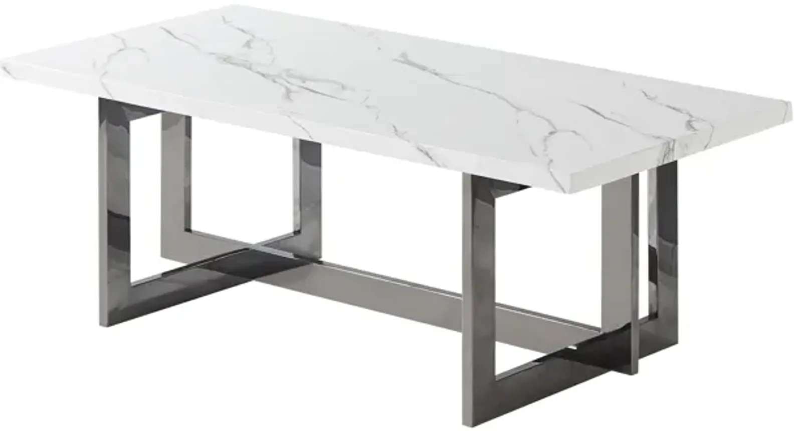 Rustique Pheonix Faux Marble Top Coffee Table