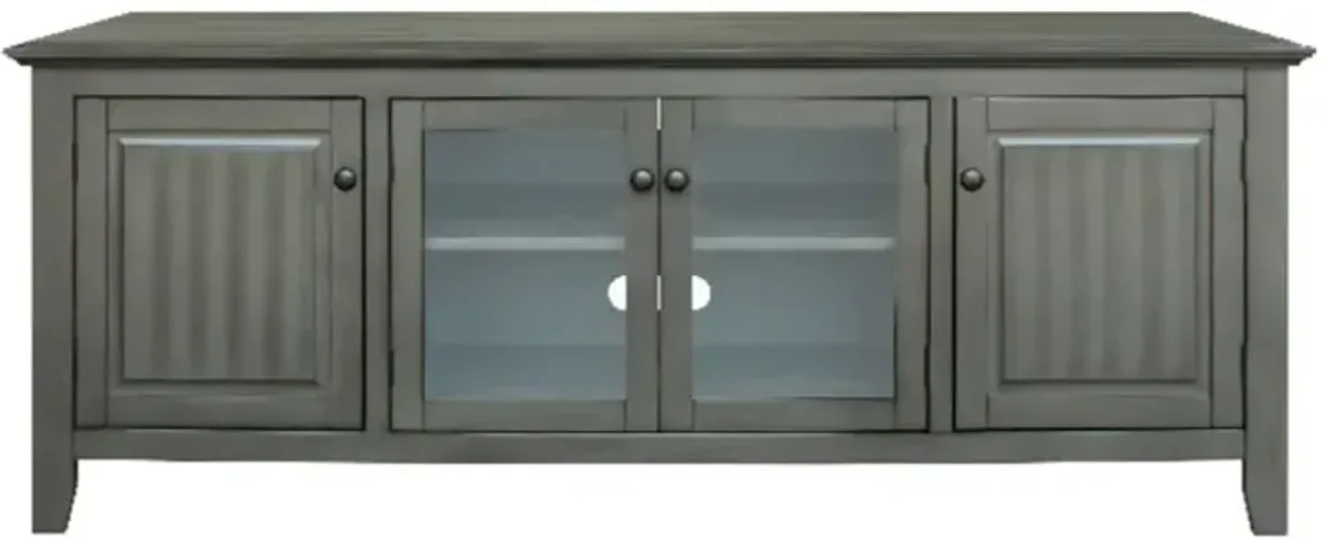 Rustique Pembroke 65" Grey Entertainment Stand