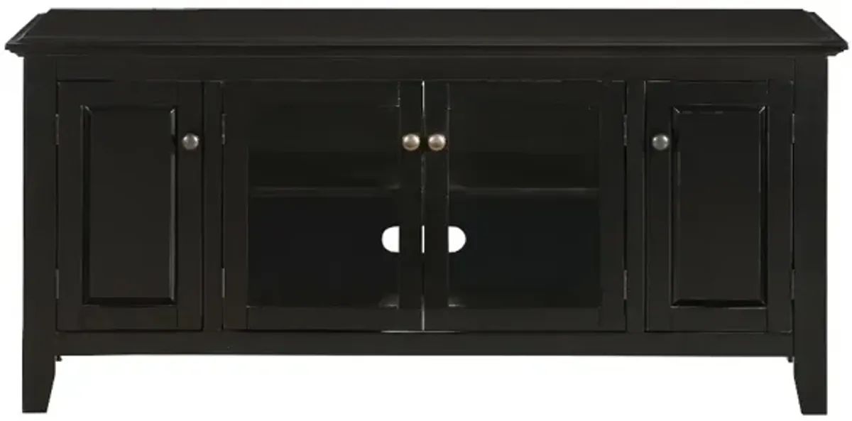 Rustique Pembroke 55" Black Entertainment Stand