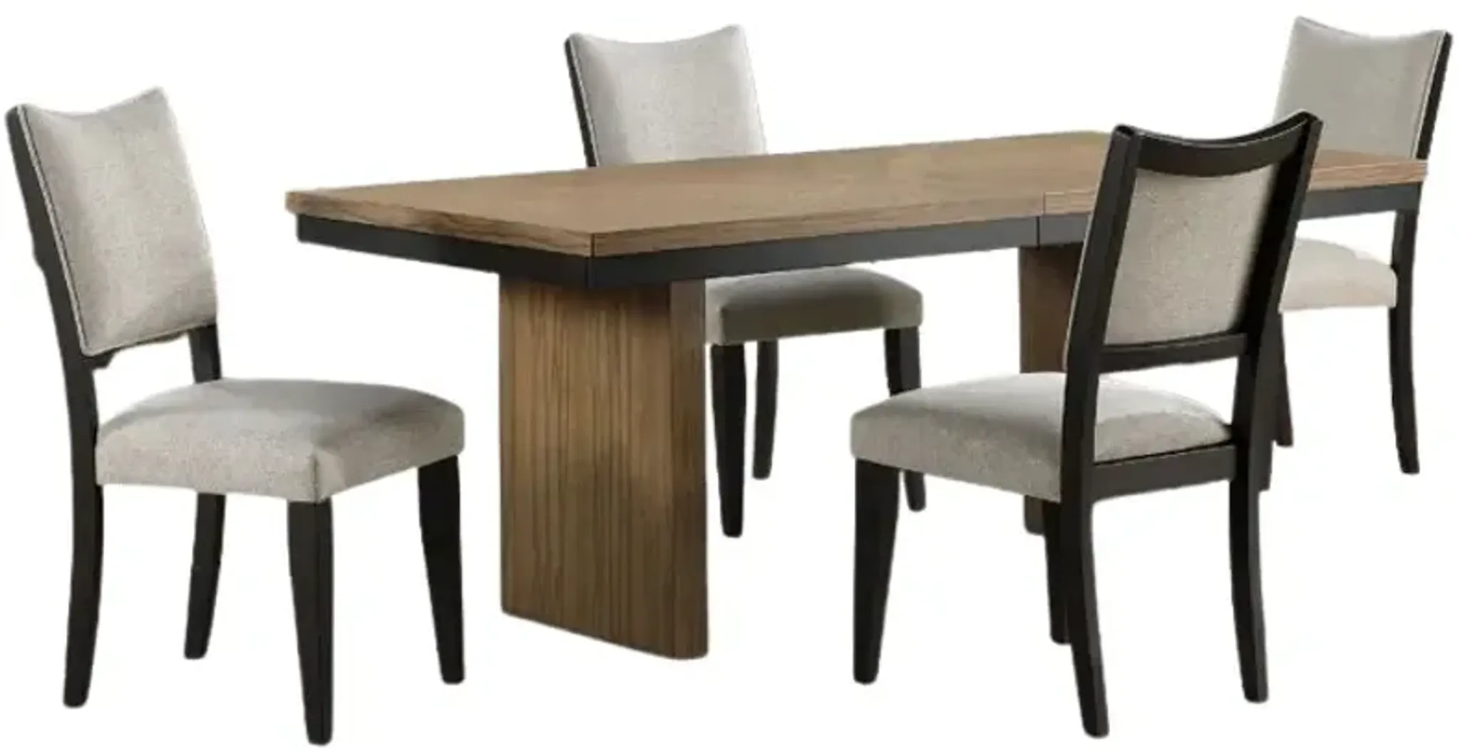 Steve Silver Co. Roatan 5-Piece Black/Toffee Dining Set | Furniture.com