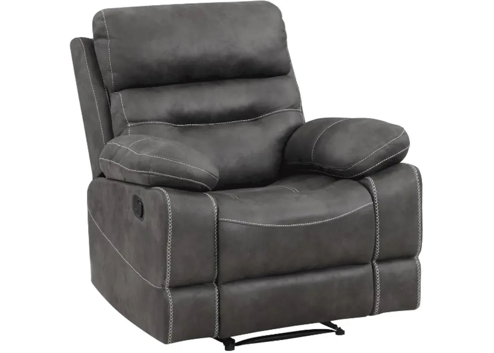 Steve Silver Co. Rudger Moonlight Grey Manual Recliner