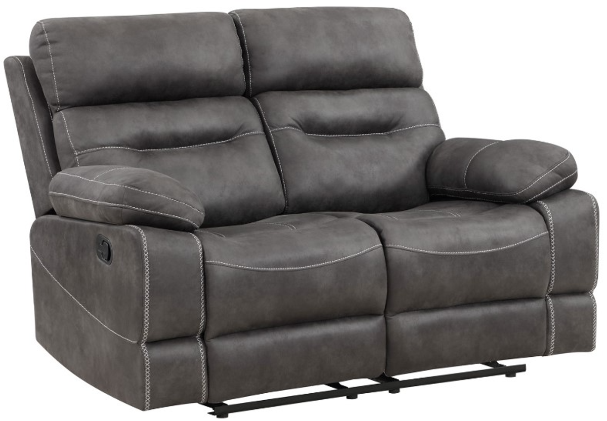 Steve Silver Co. Rudger Moonlight Grey Reclining Loveseat