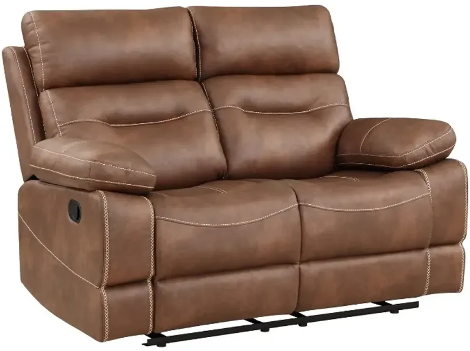 Steve Silver Co. Rudger Chestnut Brown Manual Reclining Loveseat