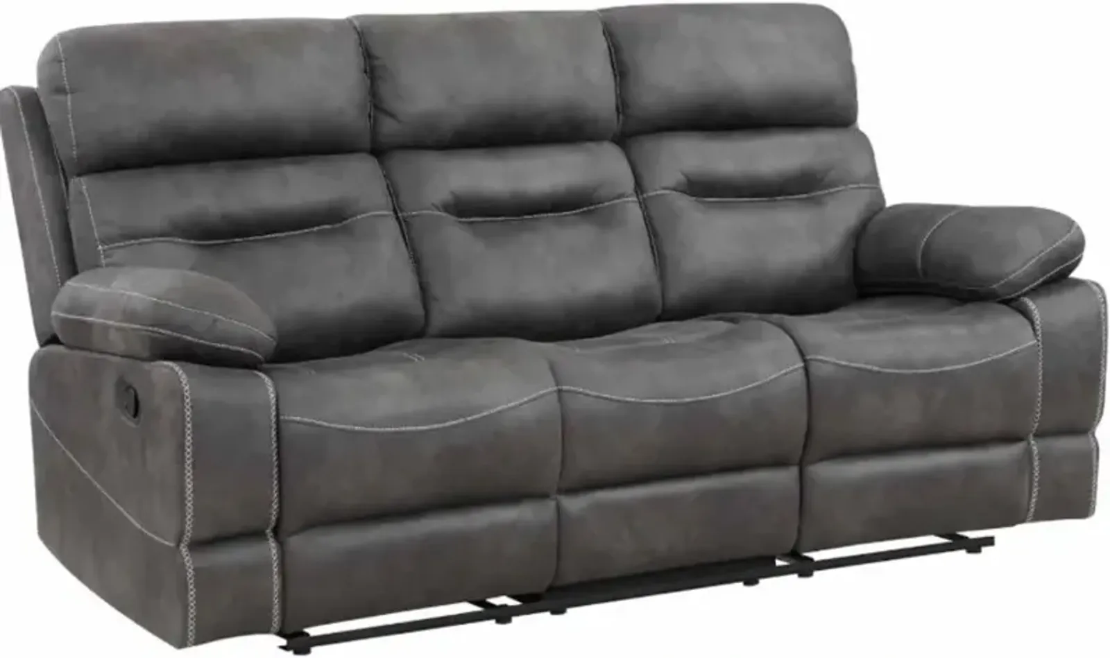 Steve Silver Co. Rudger Moonlight Gray Manual Reclining Sofa