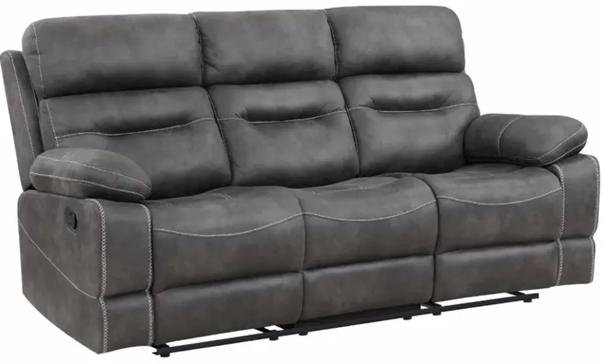 Steve Silver Co. Rudger Moonlight Grey Reclining Sofa