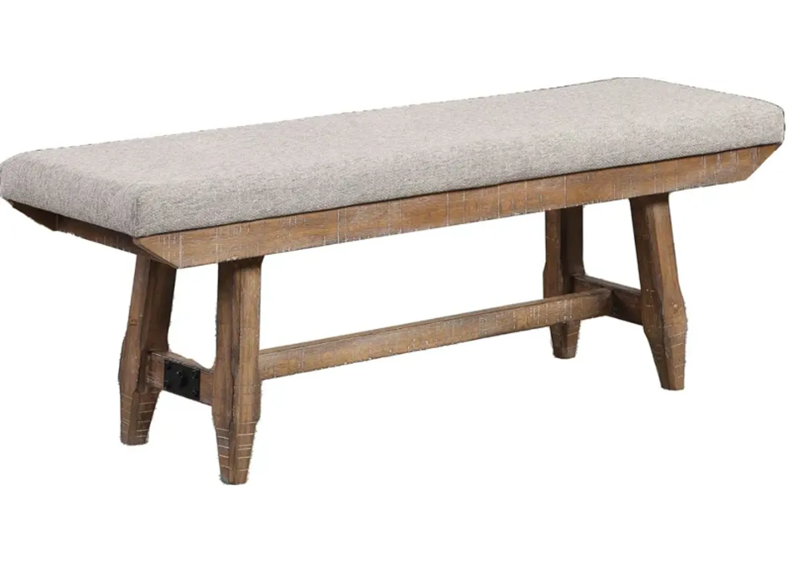 Steve Silver Co. Riverdale Driftwood Upholstered Bench