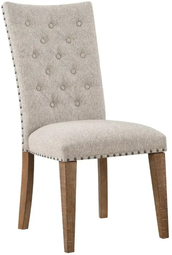 Steve Silver Co. Riverdale Oatmeal Upholstered Dining Side Chair