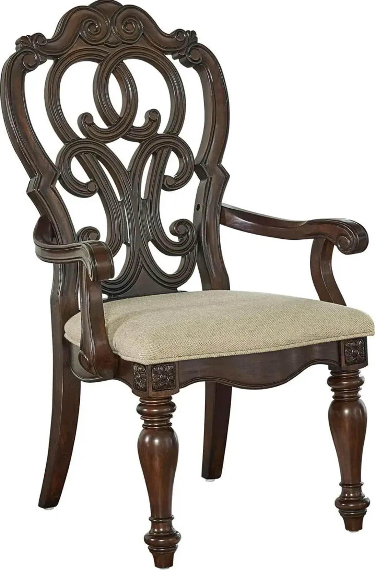 Steve Silver Co. Royale Brown Pecan Dining Arm Chair