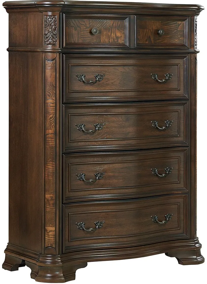 Steve Silver Co. Royale Brown Cherry Lift Top Chest