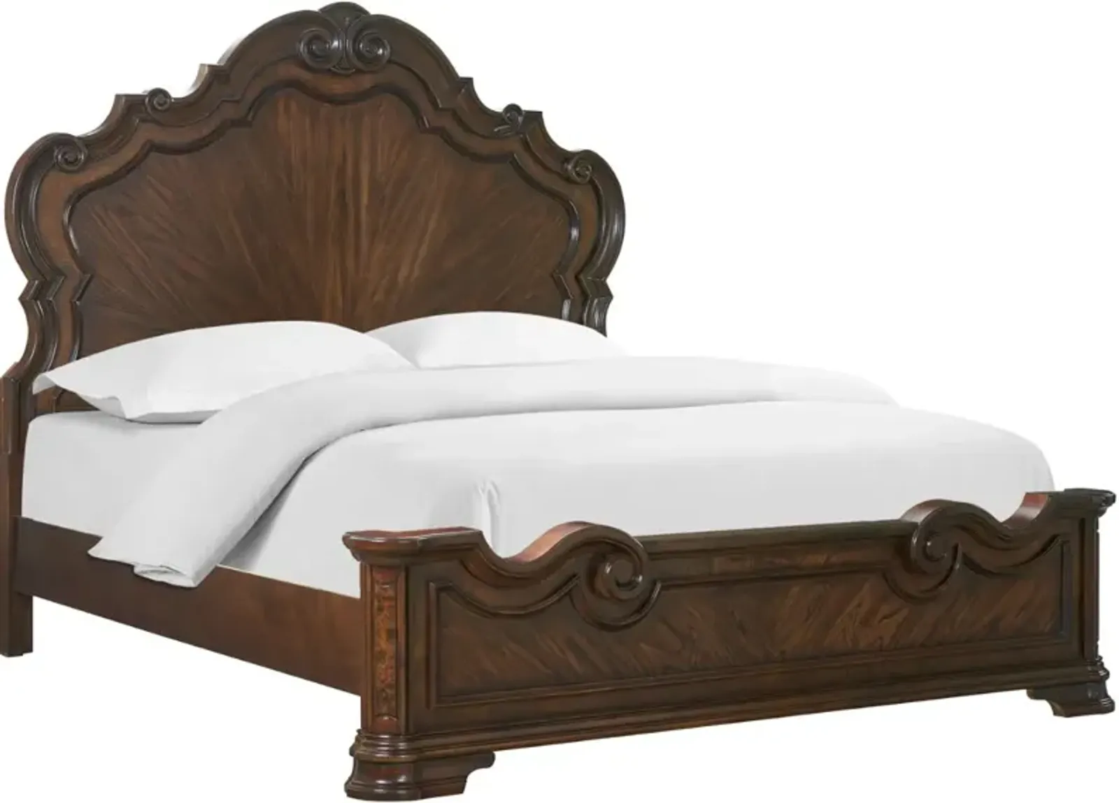 Steve Silver Co. Royale Brown Cherry King Panel Bed