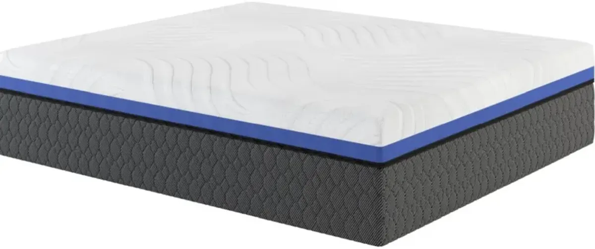 Elements International Butterfly Luna Gel Memory Foam Medium Tight Top King Mattress in a Box