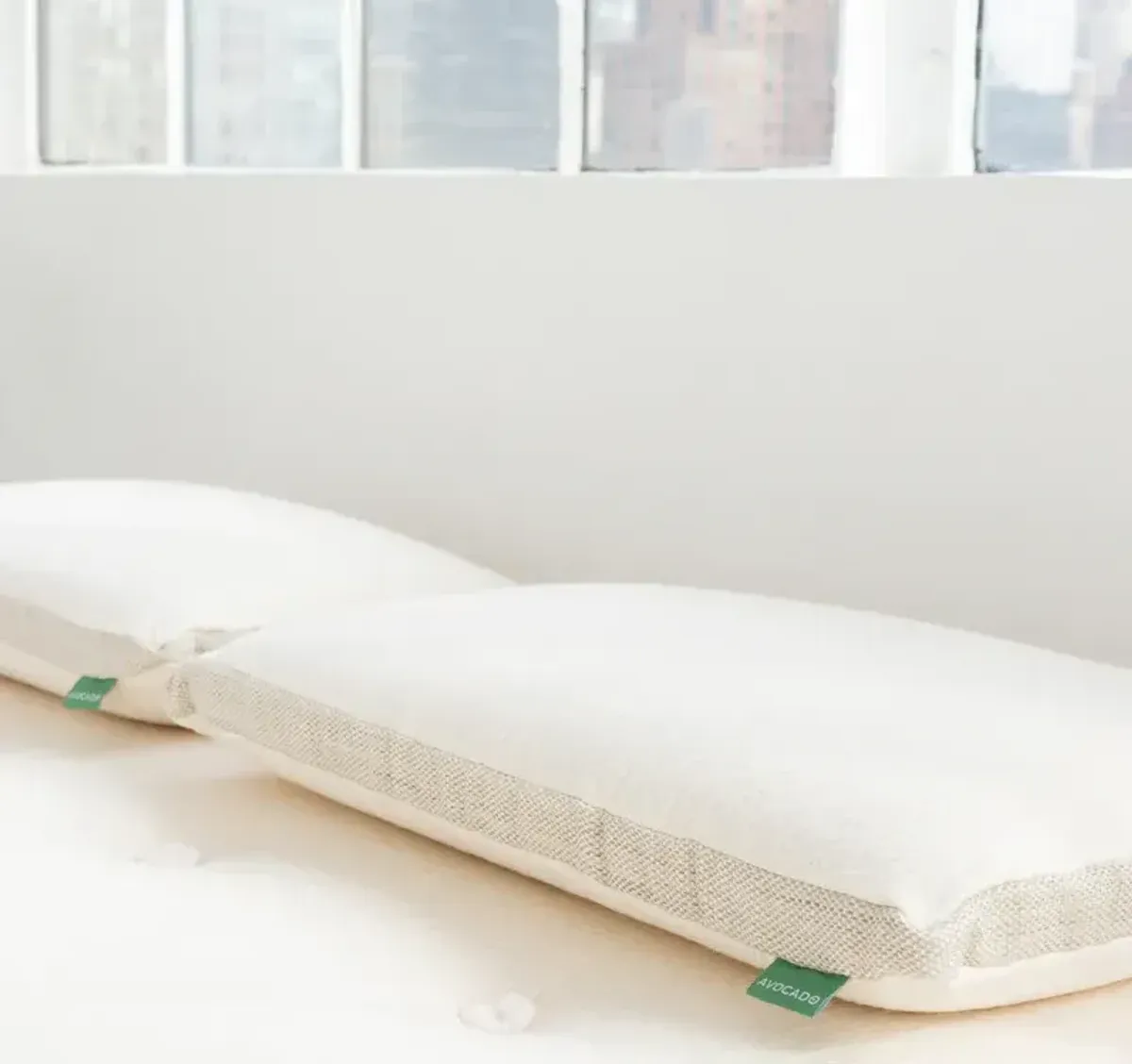 Avocado Molded Latex Medium Firm Queen Pillow