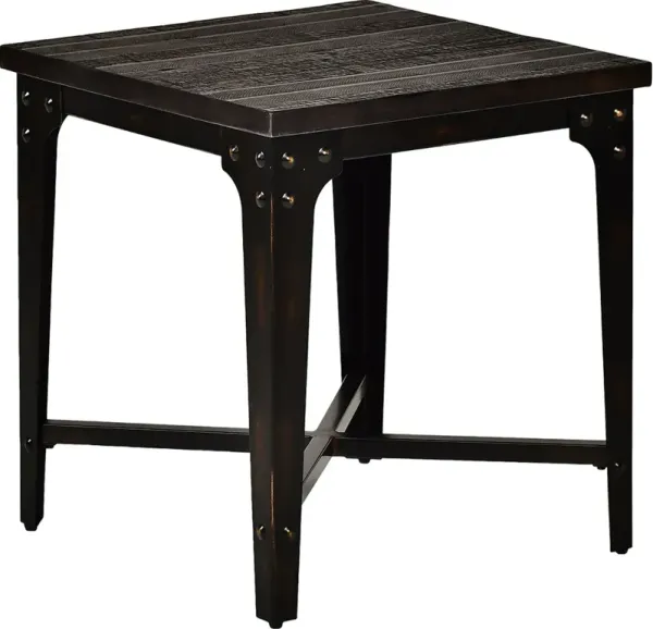 Steve Silver Co. Sherlock Antiqued Brown End Table