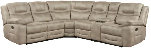 Steve Silver Co. Shelton 3-Piece Camel Manual Reclining Sectional