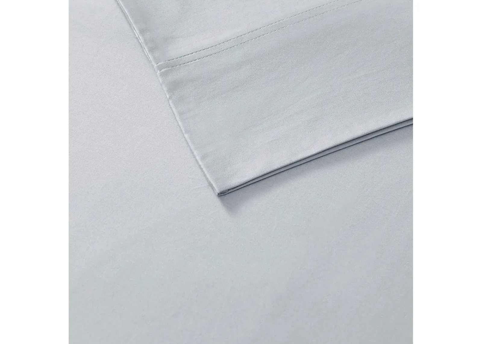 Olliix by Sleep Philosophy 3 Piece Grey Full Rayon From Bamboo Sheet Set