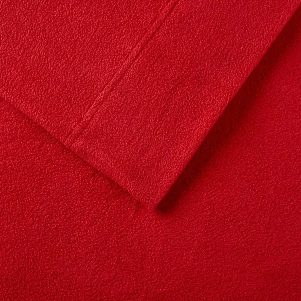 Olliix by True North by Sleep Philosophy 4 Piece Red Full Micro Fleece Sheet Set