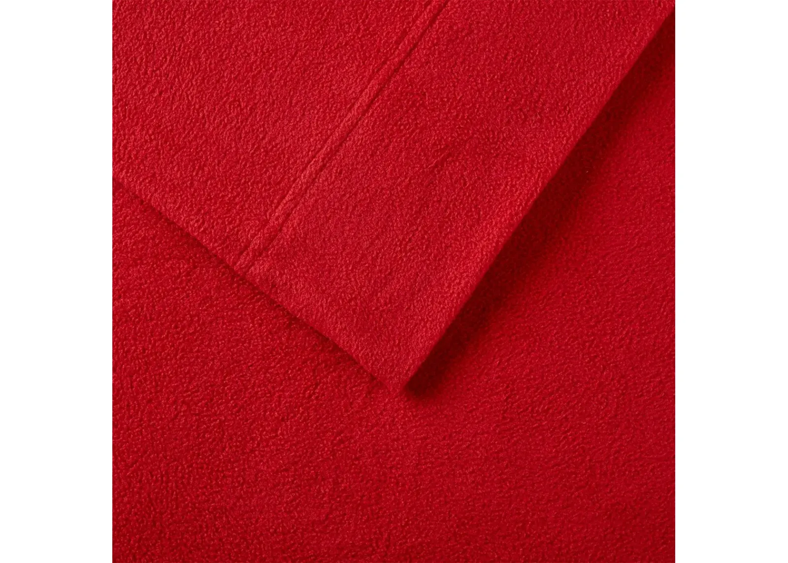 Olliix by True North by Sleep Philosophy 4 Piece Red Full Micro Fleece Sheet Set