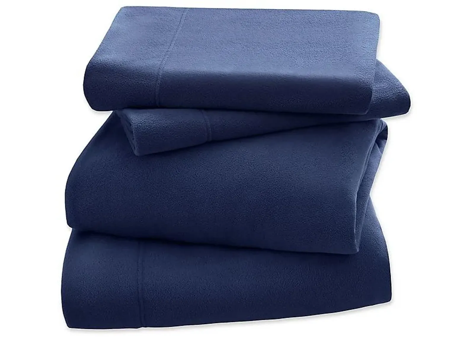 Olliix by Peak Performance Navy Twin 3M Scotchgard Micro Fleece Sheet Set