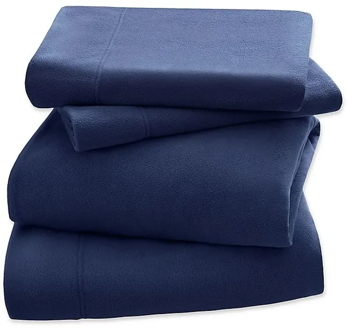 Olliix by Peak Performance Navy Twin 3M Scotchgard Micro Fleece Sheet Set