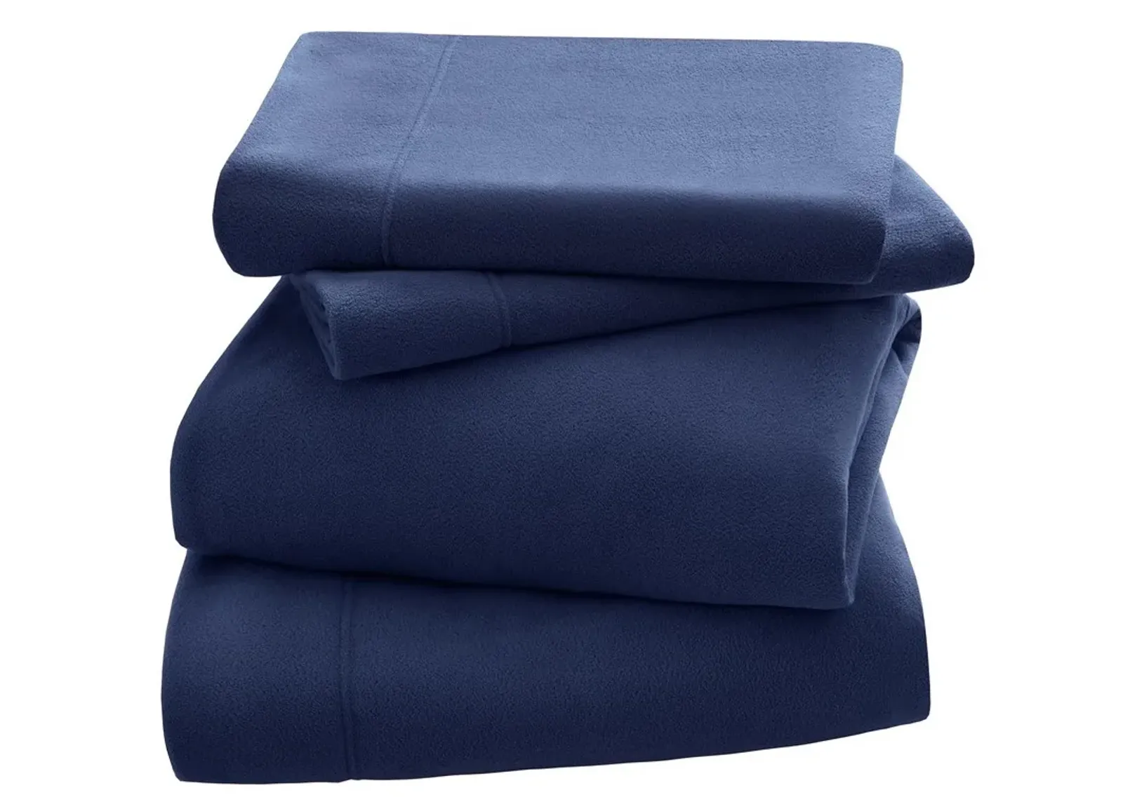 Olliix by Peak Performance 3M Scotchgard Micro Fleece Navy Queen Sheet Set