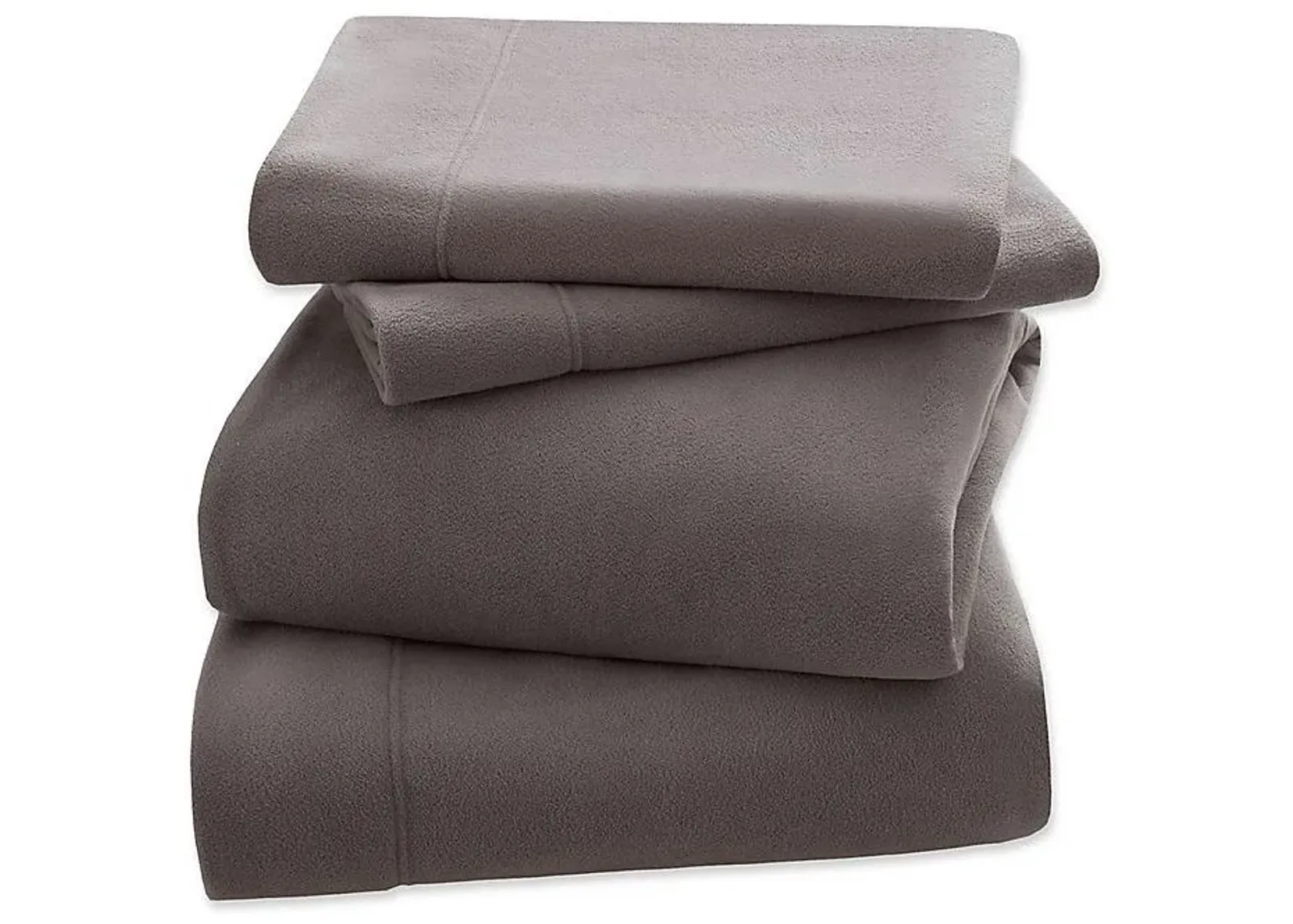 Olliix by Peak Performance Grey Twin 3M Scotchgard Micro Fleece Sheet Set