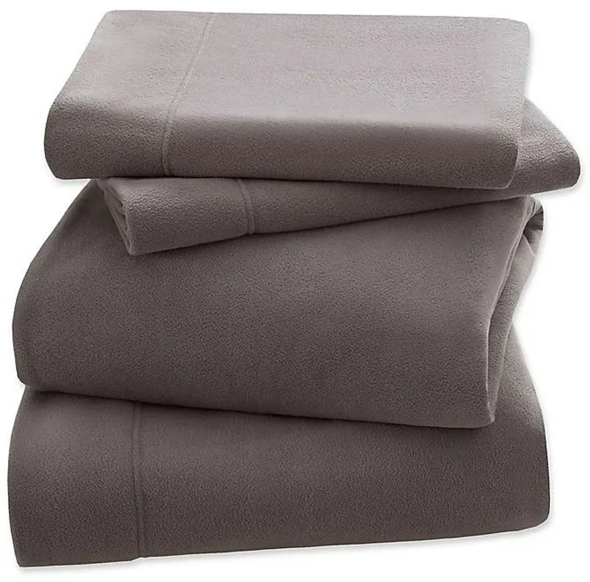 Olliix by Peak Performance Grey Twin 3M Scotchgard Micro Fleece Sheet Set