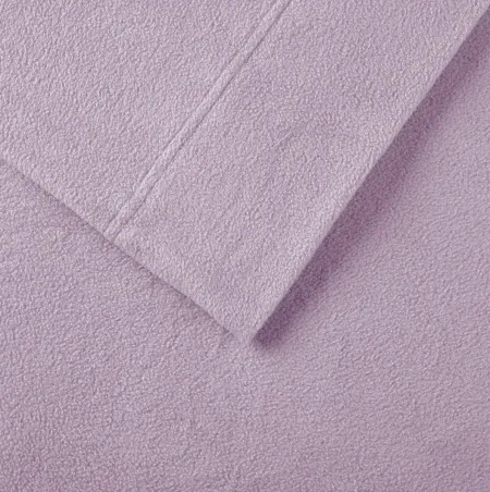 Olliix by True North by Sleep Philosophy 4 Piece Lavender Full Micro Fleece Sheet Set