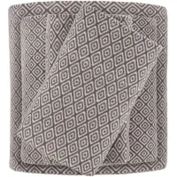 Olliix by True North by Sleep Philosophy Grey Diamond Twin Micro Fleece Sheet Set