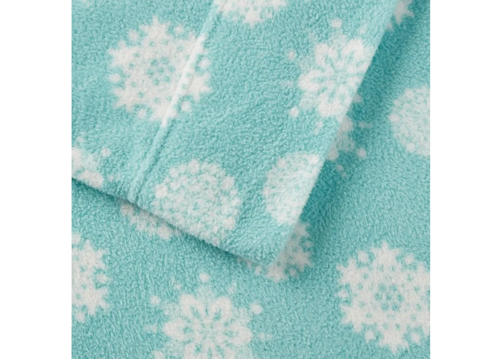 Olliix by True North by Sleep Philosophy 3 Piece Blue Snowflake Twin Micro Fleece Sheet Set