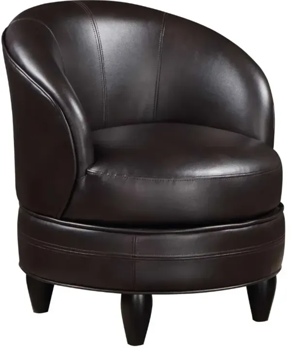 Steve Silver Co. Sophia Chocolate Swivel Accent Chair