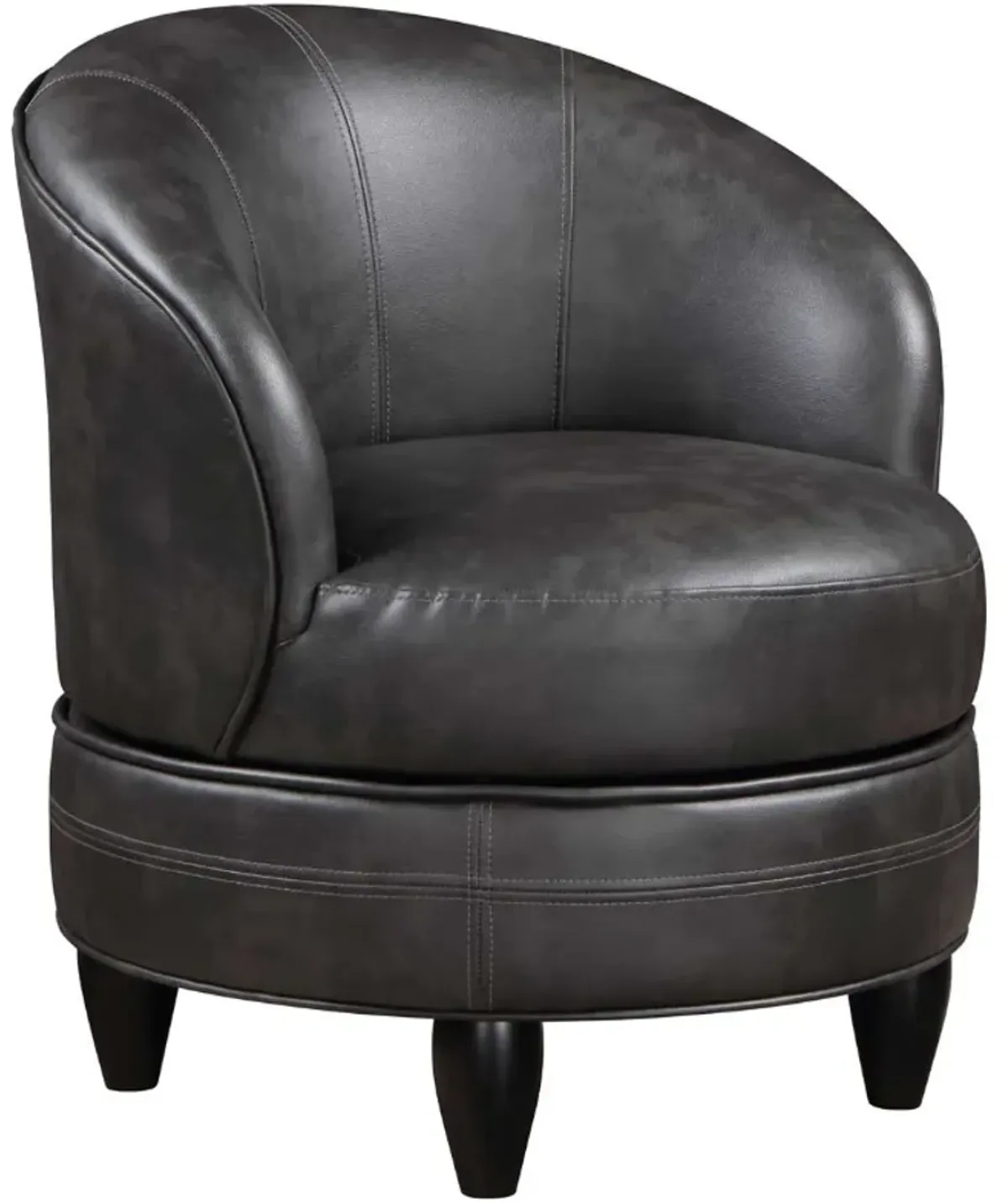 Steve Silver Co. Sophia Gray Leatherette Swivel Accent Chair