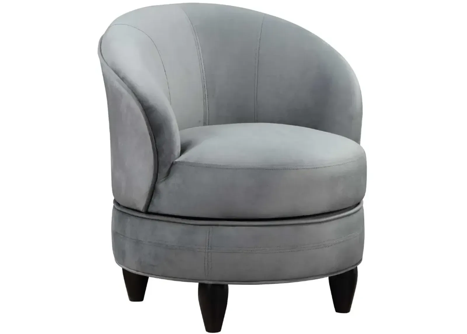 Steve Silver Co. Sophia Gray Velvet Swivel Accent Chair