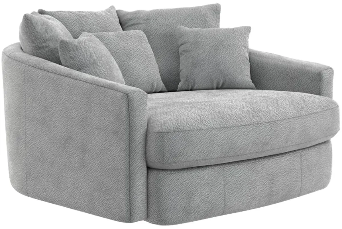 iAmerica Sphere Pewter Round Accent Chaise