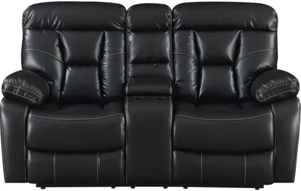 Steve Silver Co. Squire Sable Power Reclining Loveseat with Console