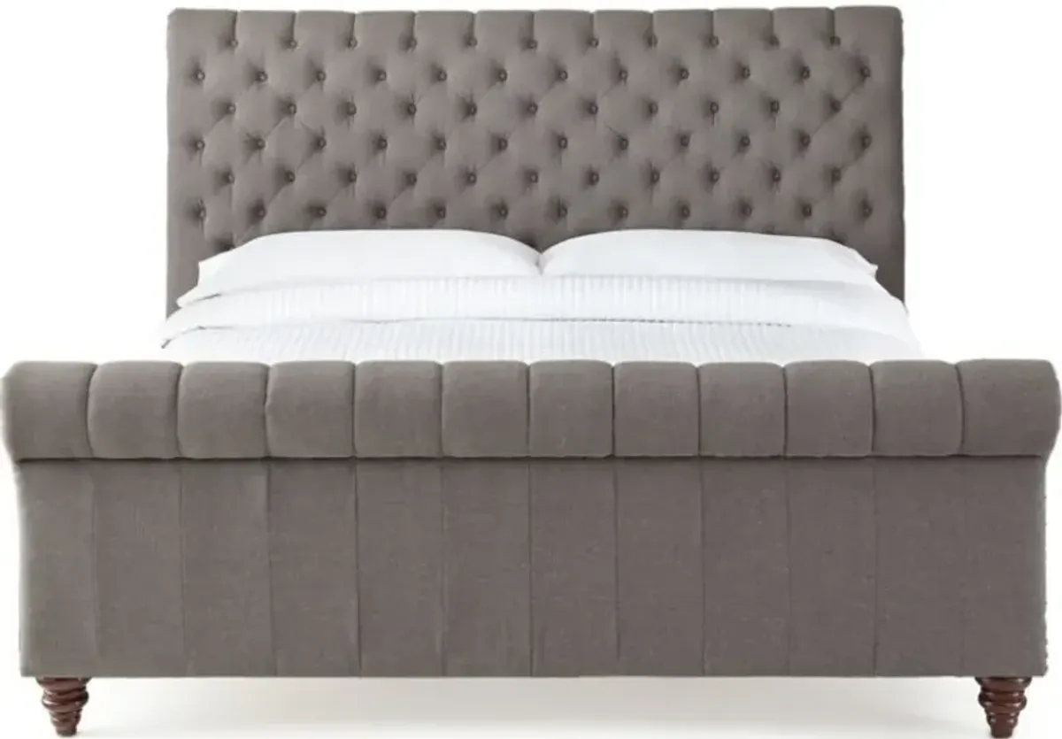 Steve Silver Co. Swanson Gray King Sleigh Bed