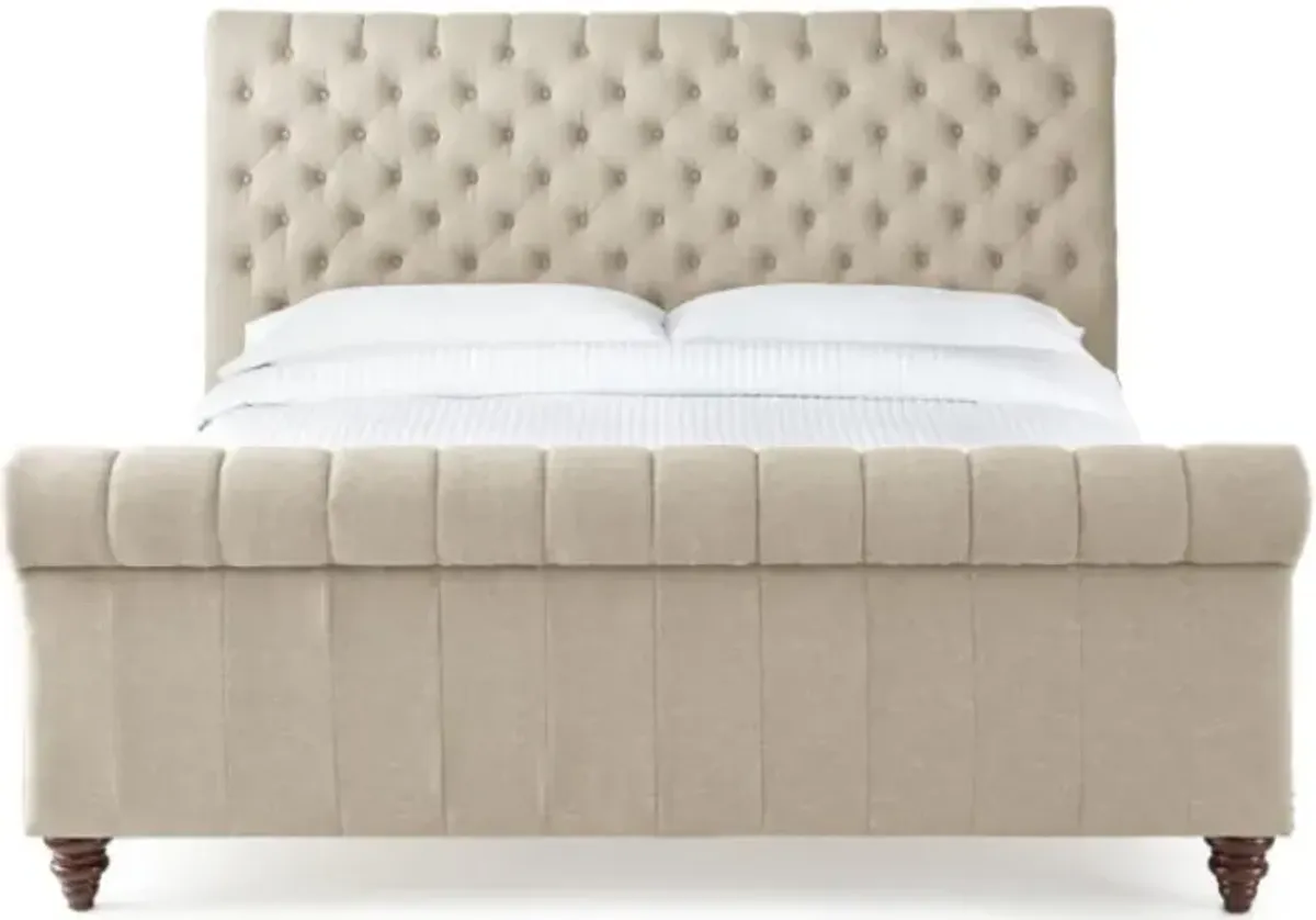 Steve Silver Co. Swanson Sand King Sleigh Bed