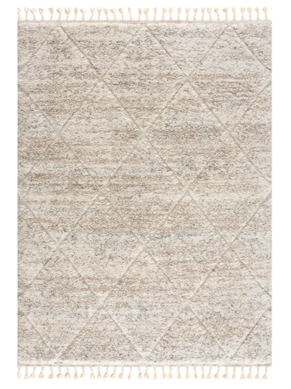 Olliix by Serta Sophia Cream 5x7' Talas Shag Area Rug