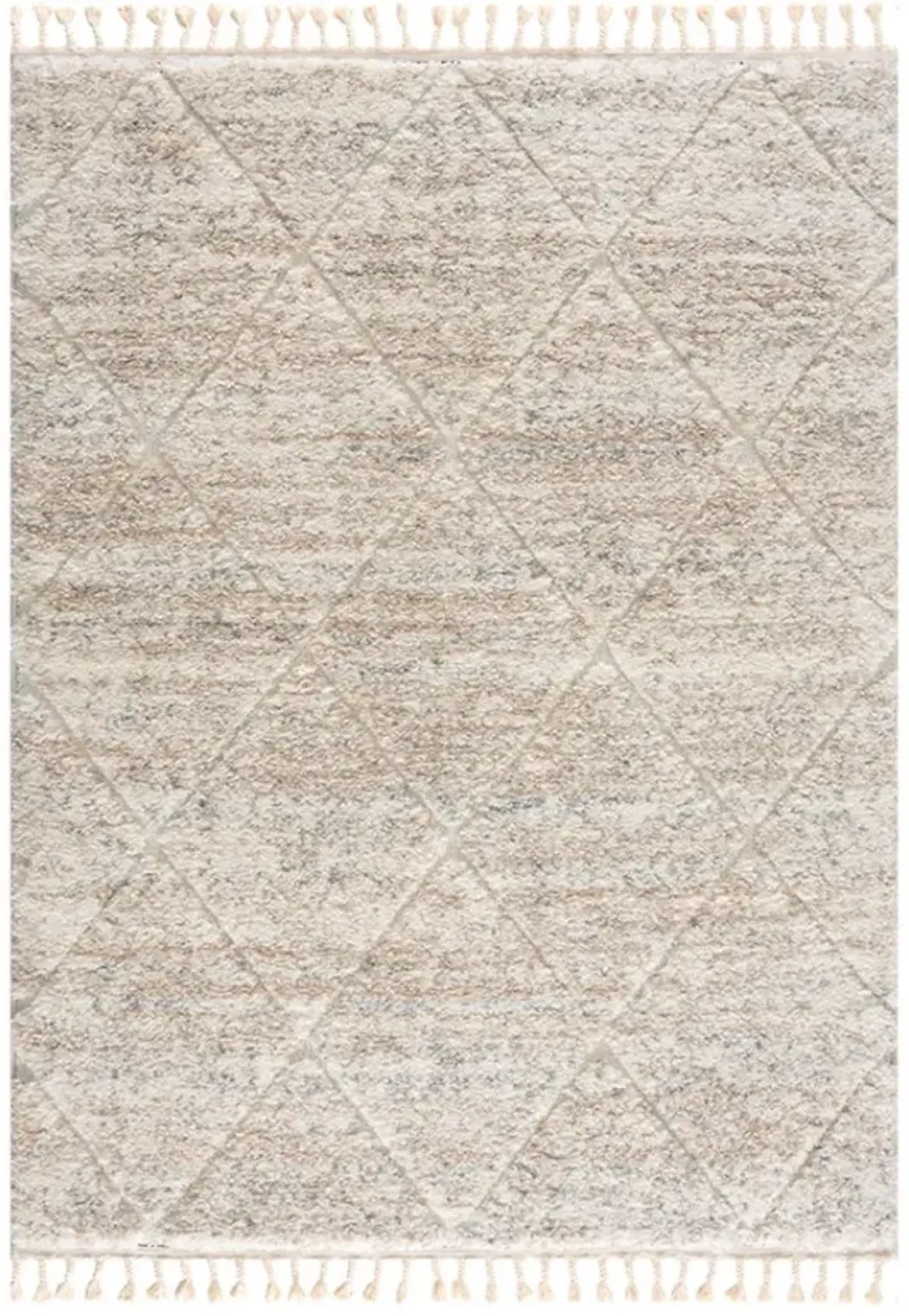 Olliix by Serta Sophia Cream 5x7' Talas Shag Area Rug