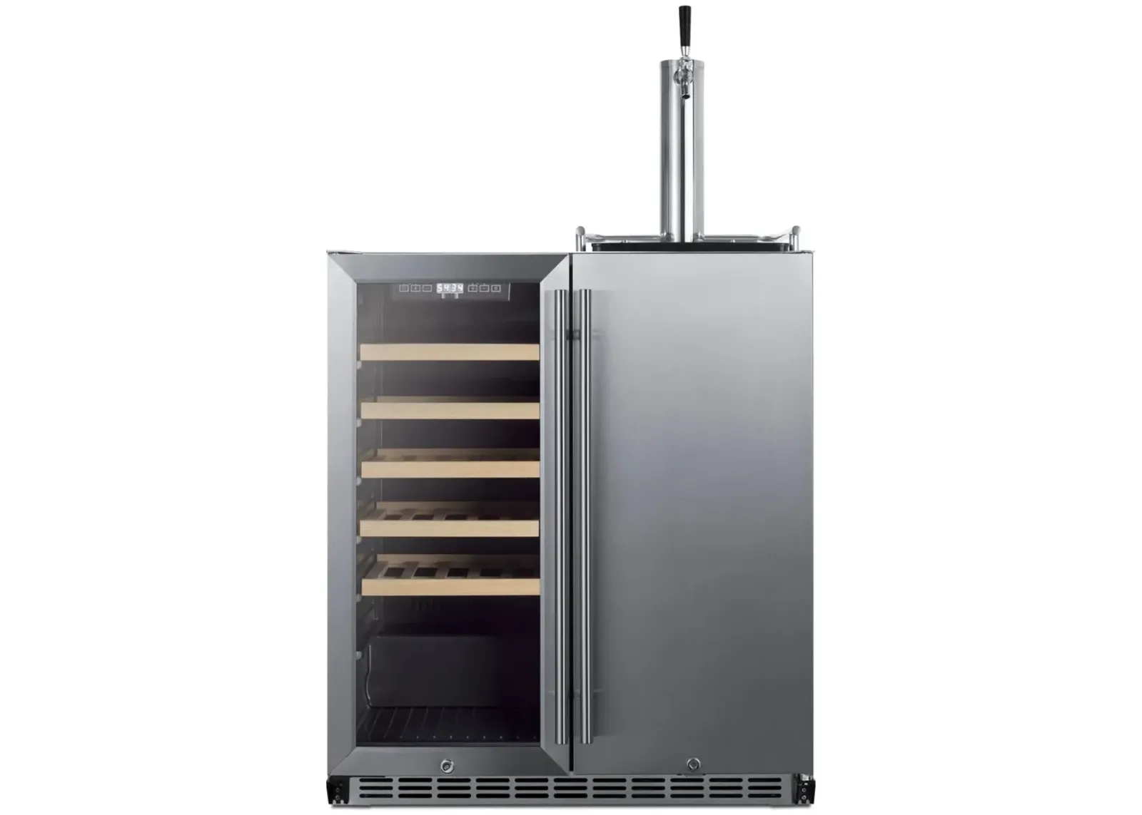 Summit® 30" Stainless Steel Kegerator and Wine Cooler