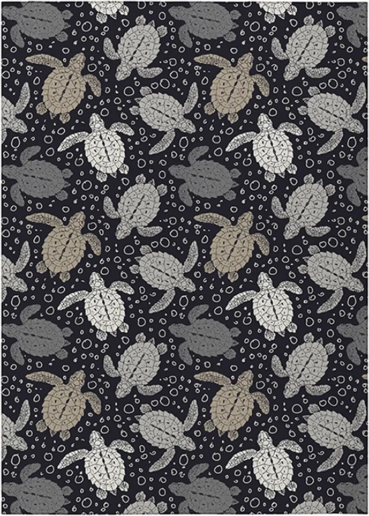 Dalyn Rug Company Seabreeze Black 8'x10' Style 4 Area Rug