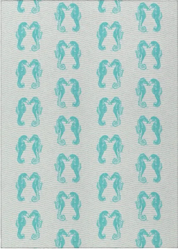 Dalyn Rug Company Seabreeze Teal 5'x8' Style 2 Area Rug