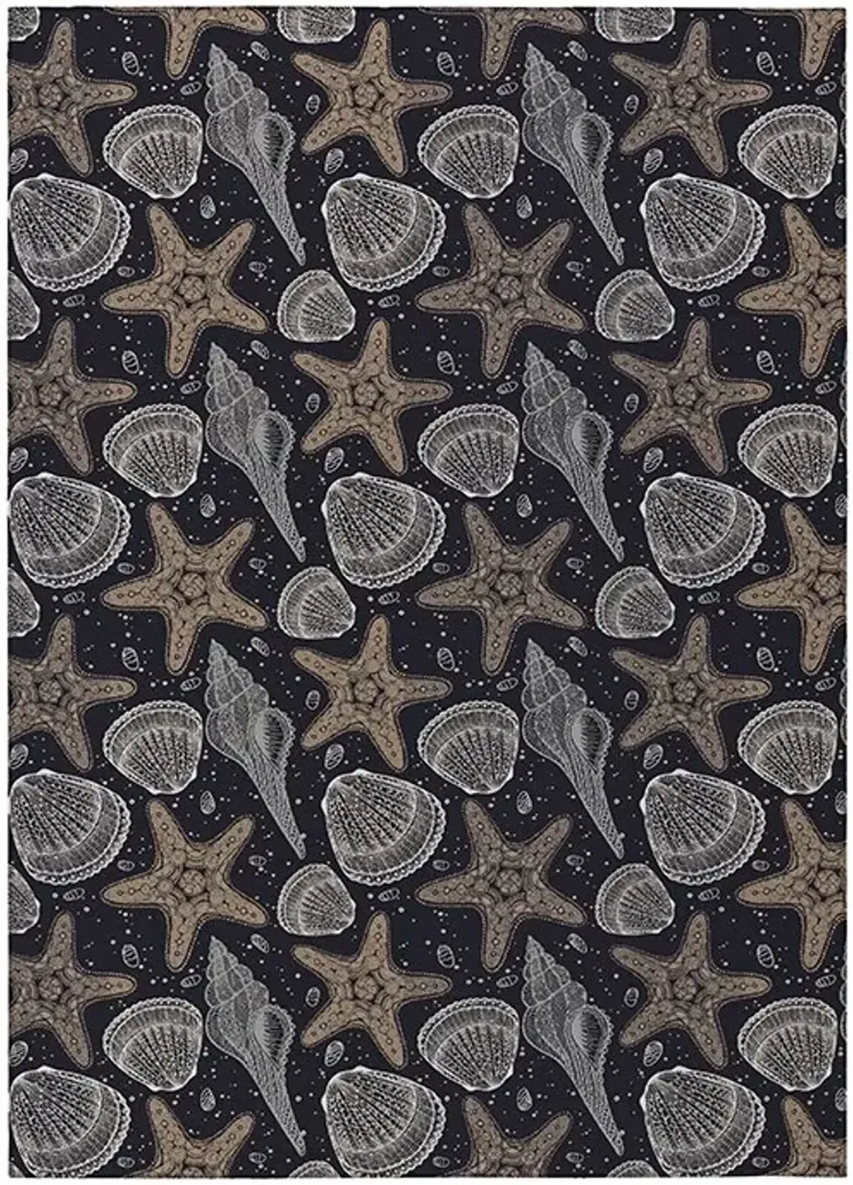 Dalyn Rug Company Seabreeze Black 5'x8' Style 3 Area Rug