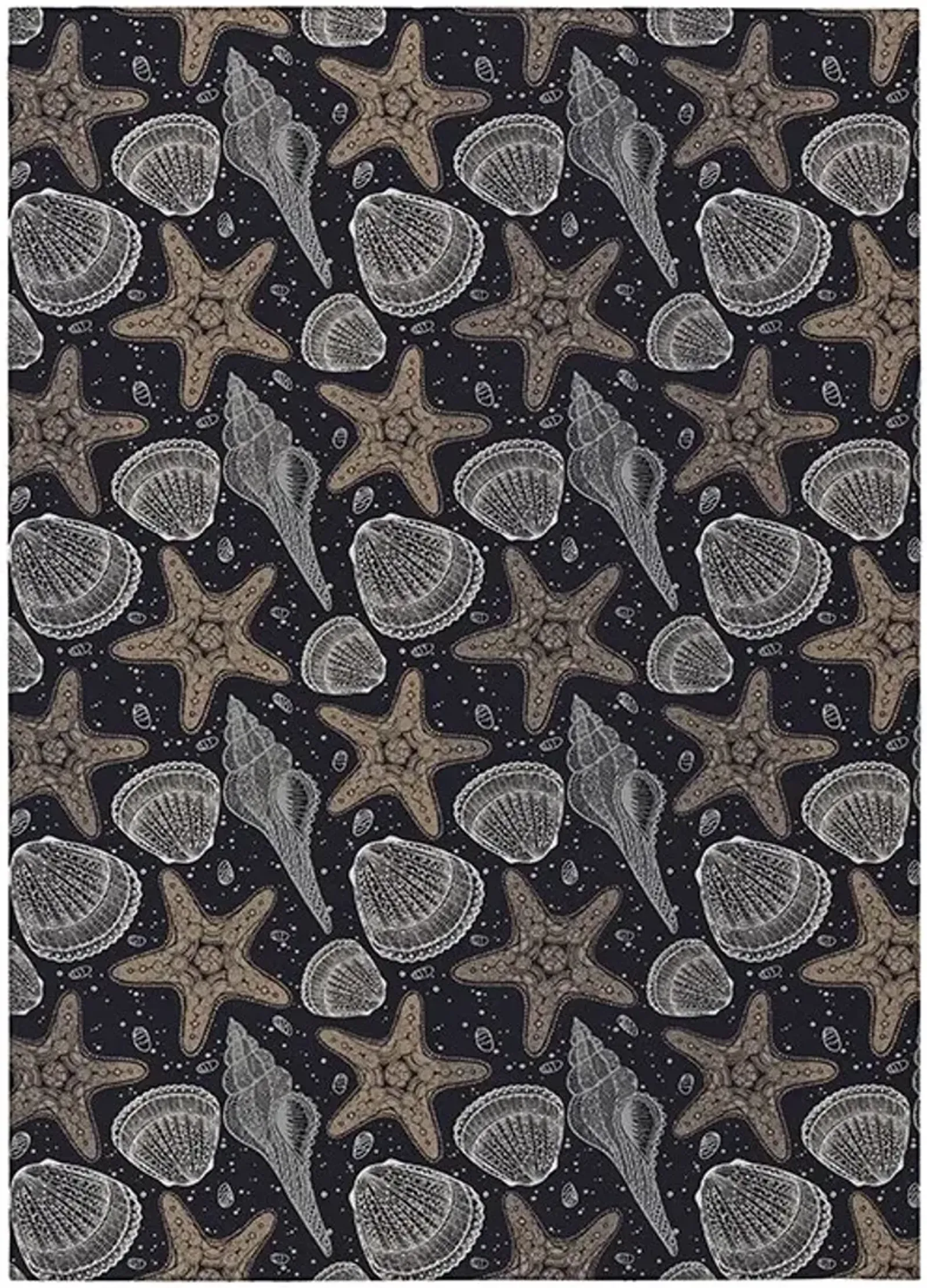 Dalyn Rug Company Seabreeze Black 5'x8' Style 3 Area Rug