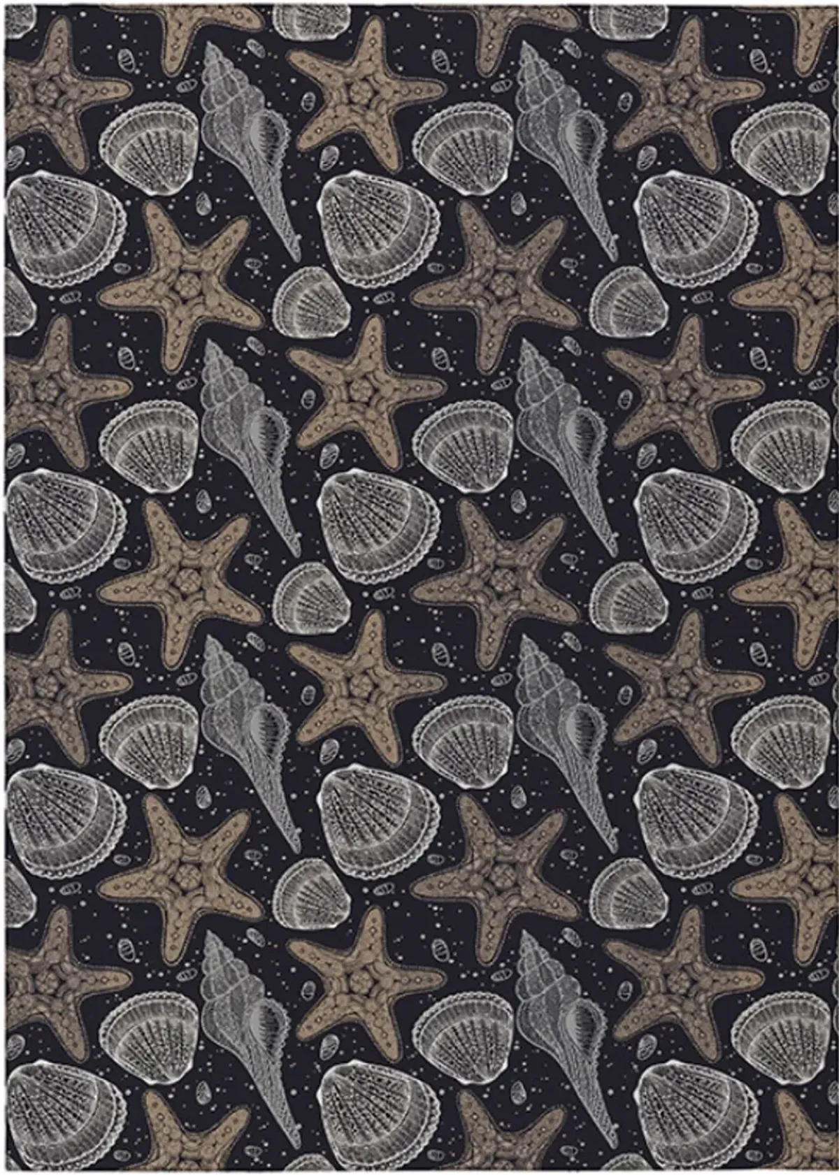 Dalyn Rug Company Seabreeze Black 8'x10' Style 3 Area Rug