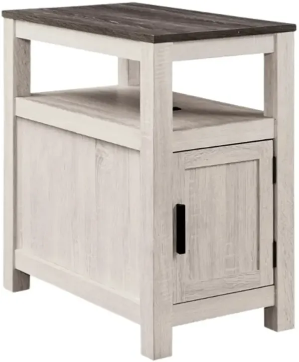 Signature Design by Ashley® Fendenmore Brown Gray End Table with Antique White Base