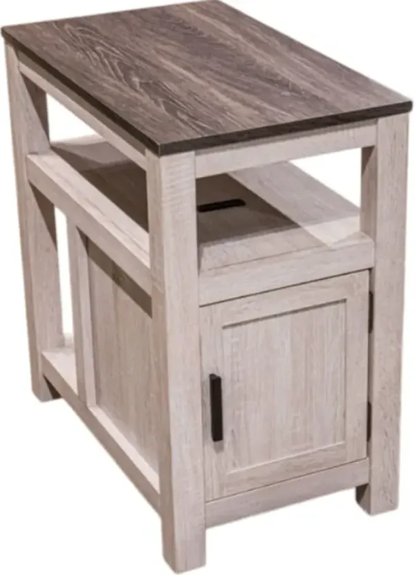 Signature Design by Ashley® Fendenmore Gray End Table with Antique White Base