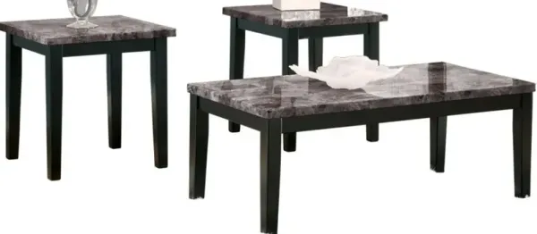 Signature Design by Ashley® Maysville 3-Piece Black/Gray Occasional Table Set