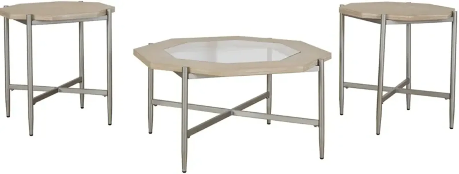 Signature Design by Ashley® Varlowe 3-Piece Bisque Tables